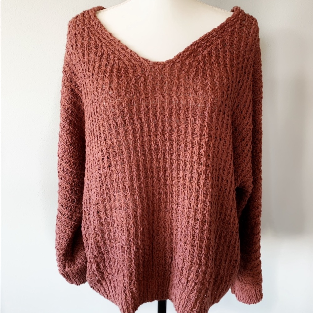 Oversize Rust Sweater